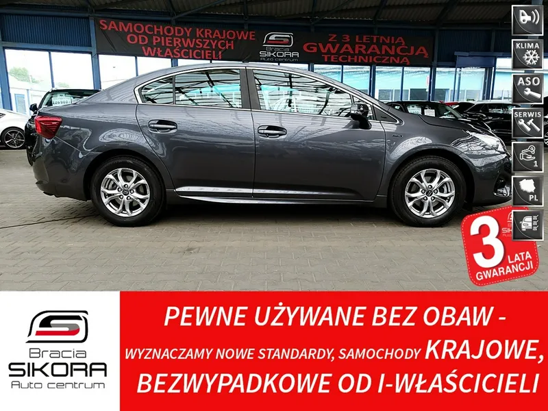 Toyota Avensis 1,8i 16V Led Serwisowany w ASO GWARANCJA I-wł Krajowy Bezwypadkowy