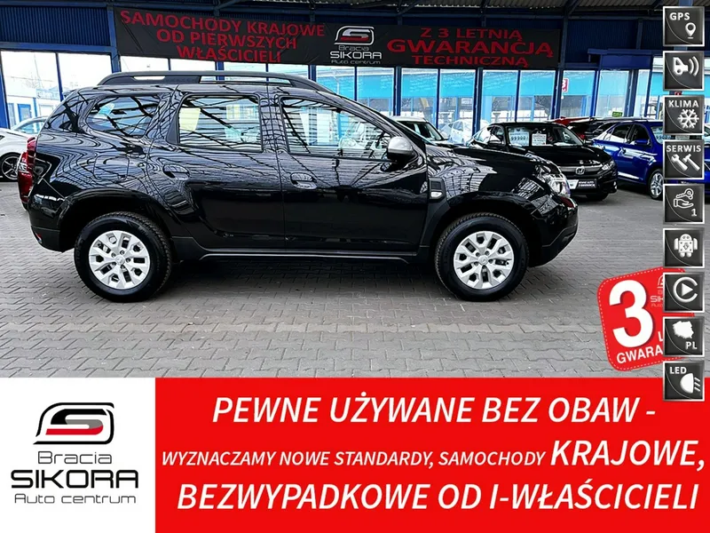 Dacia Duster Led+NAVI+Tempomat+Parktronic BEZWYPADKOWY KRAJOWY 1WŁ Serwisowany F23%