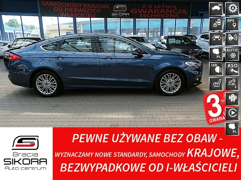 Ford Mondeo TITANIUM+Automat+Led+ACC Serwisowany GWARANCJA 1wł Kraj Bezwypad F23%