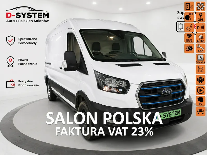 Ford Transit 2024r E-Transit 250km***184KM Salon Polska Bezwypadkowy 24r 77 KWH**