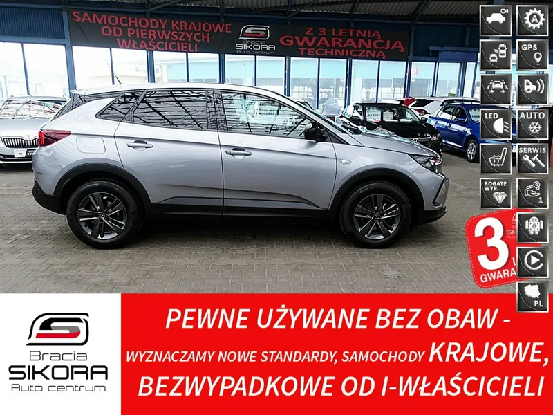 Opel Grandland AUTOMAT+Led+NAav+Kamera+MARTWE Pole 3Lata GWAR. 1wł Kraj Bezwypad F23%