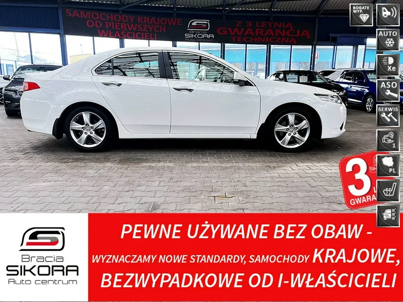 Honda Accord LIFESTYLE+BIXENON Serwisowany ASO 1WŁ. Krajowy 100%Bezwypadkowy Perła