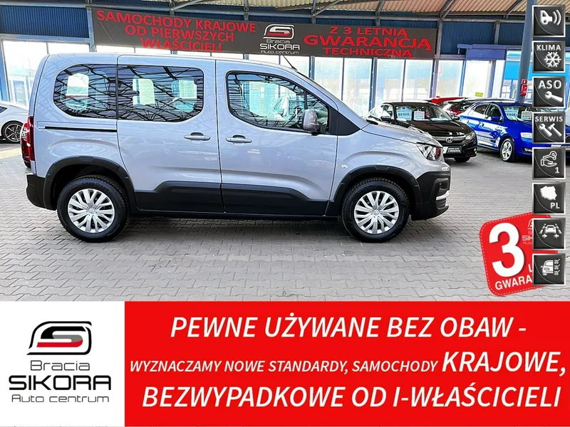 Peugeot RIFTER TYLKO 59 TYŚ KM-serwisowany w ASO GWARANCJA 1WŁ Krajowy BEZWYPAD FV23%