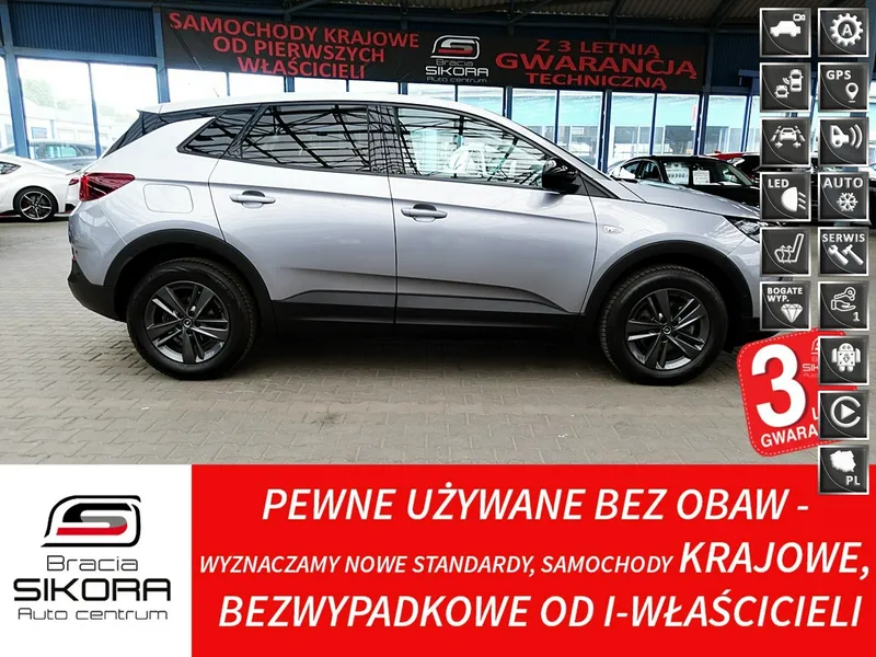 Opel Grandland AUTOMAT+Led+NAVI+Kamera+MARTWE Pole 3Lata GWAR. 1wł Kraj Bezwypad F23%