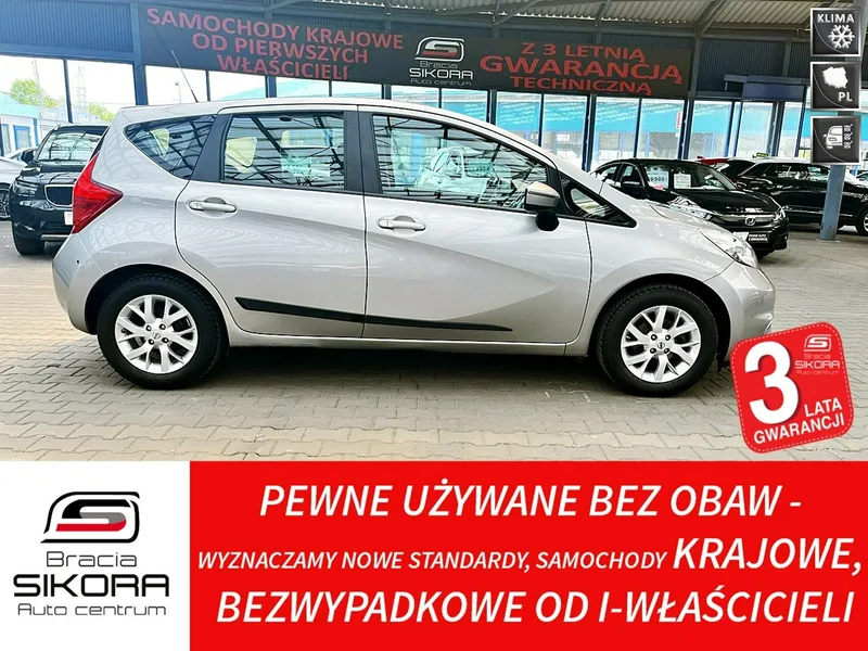 Nissan Note Kupiony w Polskim Salonie GWARANCJA Bezwypadkowy KLMATYZACJA TEMPOMAT