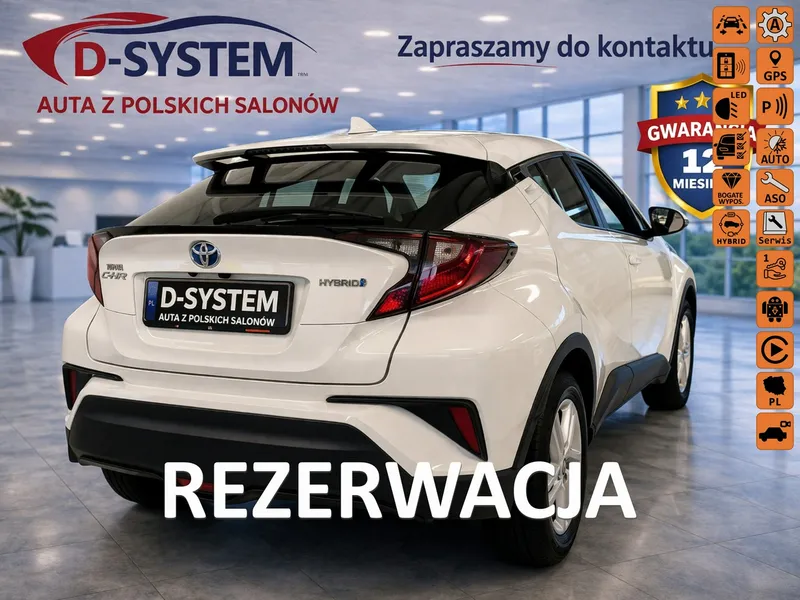 Toyota C-HR C-HR 22r Salon Polska HYBRID Gwaran Hybrid 1,8 rozrząd na łańcuch