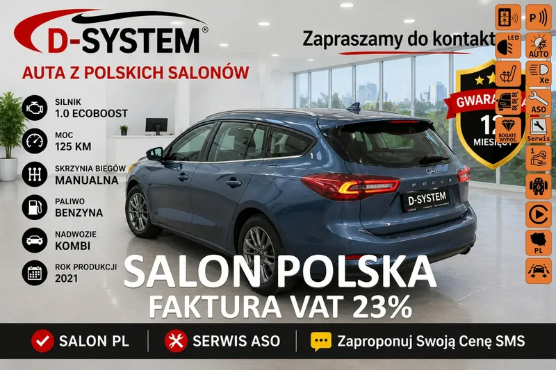 Ford Focus 2023 Salon Polska 1Właściciel GWARANCJA Titanium serwis ASO