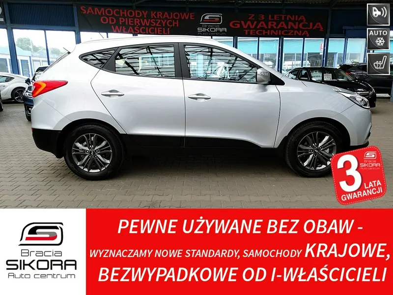 Hyundai ix35 1,6i 16V Skóra+Led TYLKO 108 TYŚ KM Gwarancja KRAJOWY 100%Bezwypadkowy