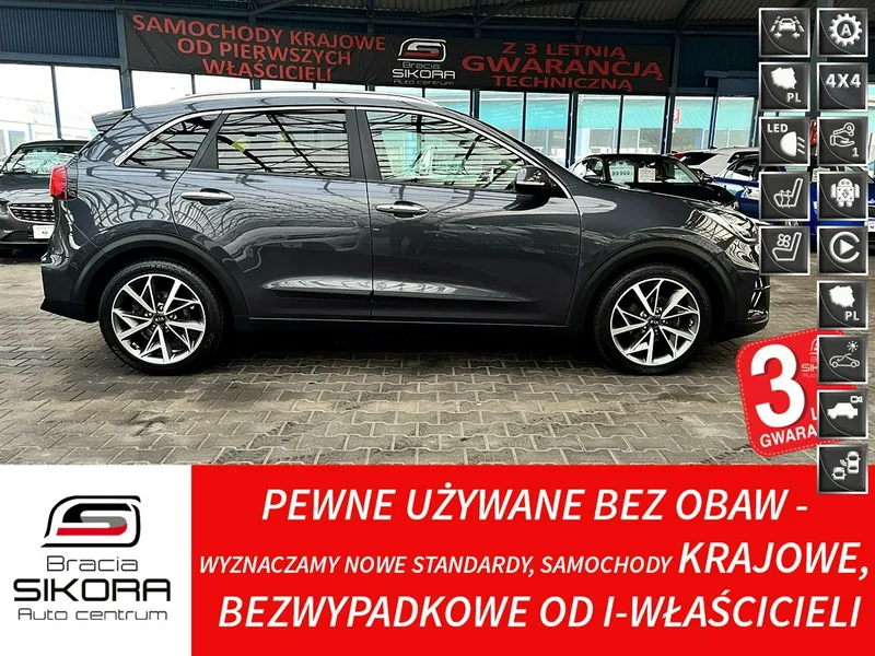 Kia Niro MAX OPCJA!!! 141KM AUTOMAT Skóra Led NAVI JBL 1Wł Krajowy Bezwyp F23%