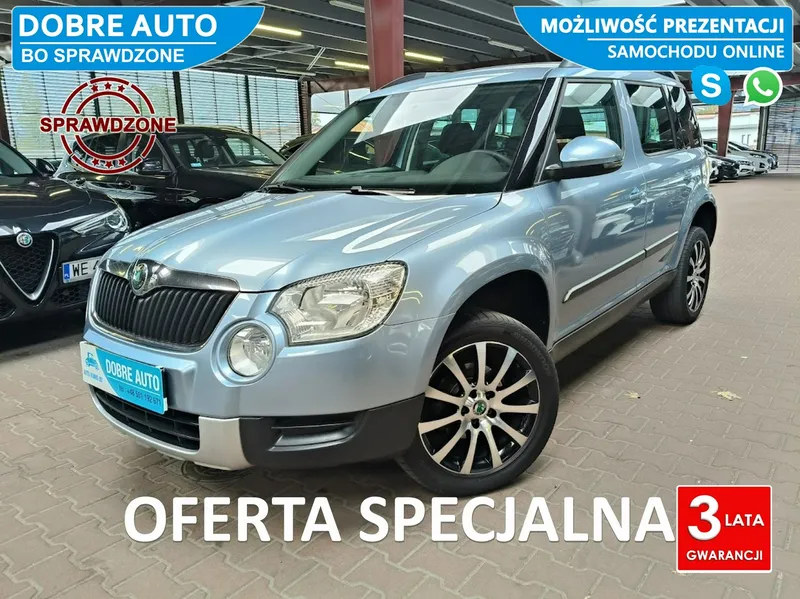 Škoda Yeti 1.4 122KM Grzane Fotele,CzujnikiCofania,Android,Serwis tylko ASO Skody